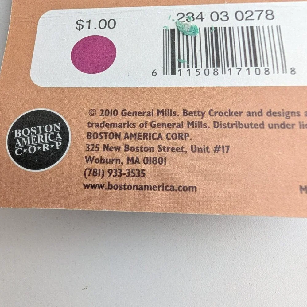 Betty Crocker Chocolate Fudge Brownie Lip Balm Boston America Corp. SEALED